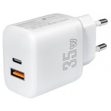 CARGADOR LEOTEC 35W 1 USB C PD+1 USB A NEGRO COMPATIBLE CON APPLE Y SAMSUNG