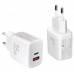 CARGADOR LEOTEC 35W 1 USB C PD+1 USB A NEGRO COMPATIBLE CON APPLE Y SAMSUNG