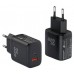 CARGADOR LEOTEC 35W 1 USB C PD+1 USB A NEGRO COMPATIBLE CON APPLE Y SAMSUNG