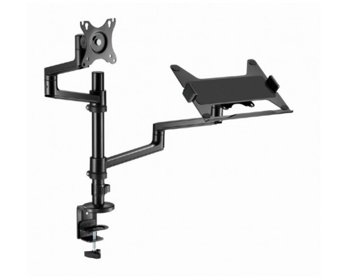 SOPORTE DE MESA GEMBIRD AJUSTABLE BRAZO PARA MONITOR Y BANDEJA PARA PORTÃ