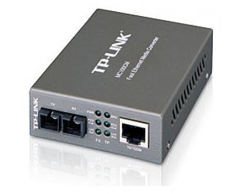 CONVERSOR MEDIOS TP LINK MC110CM MULTI MODE SC/UPC - RJ45 FAST 2KM