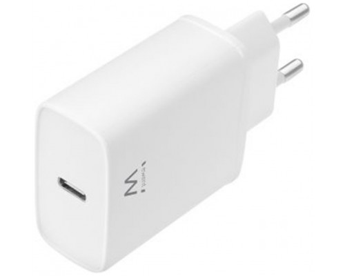 CARGADOR MOVIL EWENT USB-C AC PD 1 PUERTO (20W) BLANCO