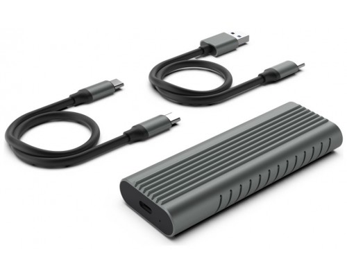 CAJA EWENT USB 3.2 GEN2 USB-C M.2 NVME SSD SIN TORNILLOS USB C-C Y USB C-A