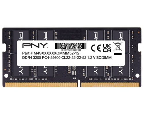 DDR4 SODIMM PNY 16GB CL22 3200-DI10 DDR4 SODIMM PNY 16GB CL22 3200