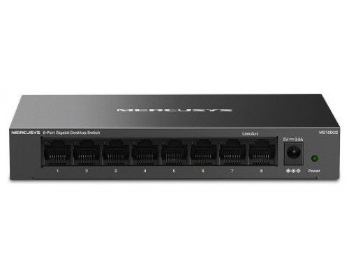 SWITCH MERCUSYS MS108GS DESKTOP 8 PORT GIGABIT