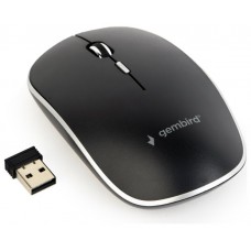 RATON GEMBIRD OPTICO SILENCIOSO NEGRO RF INALAMBRICO PILAS