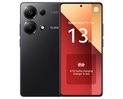 SMARTPHONE XIAOMI REDMI NOTE 13 PRO 6,67 4G 8GB RAM 256GB ROM MIDNIGHT BLACK