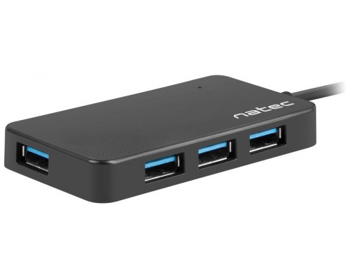 HUB NATEC MONTH 4 PUERTOS USB 3.0 NEGRO