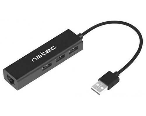 ADAPTADOR NATEC DRAGONFLY USB 2.0 A RJ45 GIGABIT CON 3XUSB 2.0