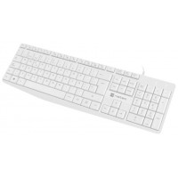 TECLADO NATEC NAUTILUS SLIM LAYOUT 106 TECLAS BLANCO