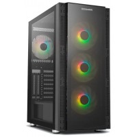 CAJA NOX SEMITORRE HYPERFLOW HUMMER AERO ARGB NEGRO USB 3.0 TYPE C