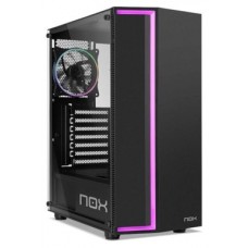 CAJA NOX INFINITY GAMA rgbRAINBOW ATX 1XUSB3.0 2XUSB2.0 NEGRO RGB