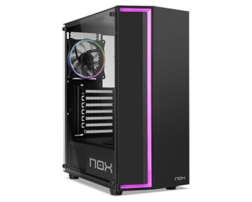 CAJA NOX INFINITY GAMA rgbRAINBOW ATX 1XUSB3.0 2XUSB2.0 NEGRO RGB