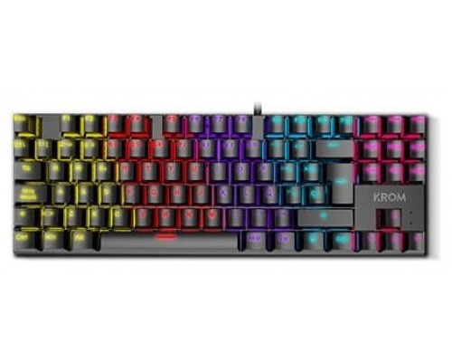 TECLADO GAMING KROM KASIC TKL RAINBOW