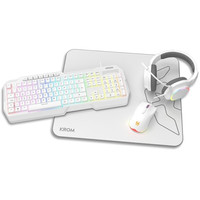 PACK KROM 4 EN 1 RGB KENYA GAMING COMBO BLANCO-6DI PACK KROM 4 EN 1 RGB KENYA GAMING COMBO BLANCO