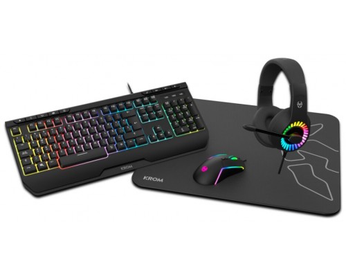 PACK KROM 4 EN 1 RGB GAMING COMBO