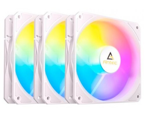VENTILADOR CPU ANTEC P12 ARGB 3X VENT REVERSE 120MM RGB BLANCO