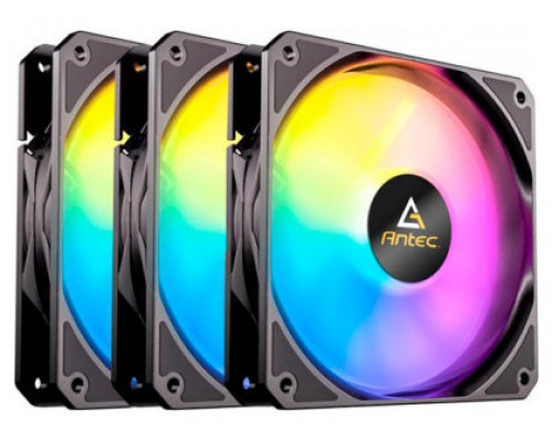 VENTILADOR CPU ANTEC P12 ARGB 3X VENT REVERSE 120MM RGB NEGRO