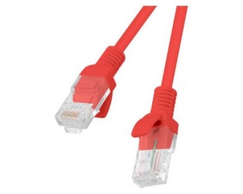 CABLE RED LANBERG LATIGUILLO CAT.6 UTP 10M ROJO FLUKE  PASSED