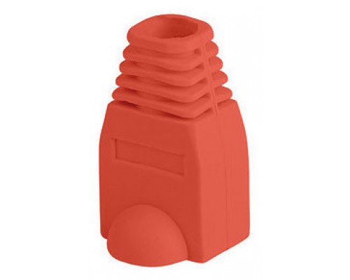 FUNDA PROTECTOR LANBERG CONECTOR RJ45 (PACK 100 UDS) ROJO