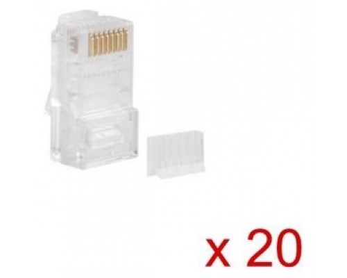 CONECTOR CAT.6 LANBERG UTP 8P8C PACK 20 UDS