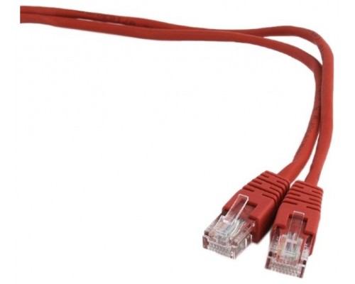 Cable CAT5E UTP moldeado 0,25m Rojo