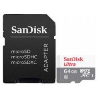 MICRO SD SANDISK 64GB C10 SDXC 100MB/S CON ADAPTER