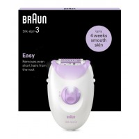 DEPILADORA ELECTRICA BRAUN SILK-EPIL 3 SE3-000 RODILLO MASAJE LUZ SMARTLIGHT
