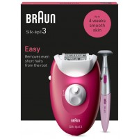 DEPILADORA ELECTRICA BRAUN SILK-EPIL 3 SE3-202 RODILLO MASAJE LUZ SMARTLIGHT