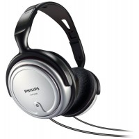 AURICULAR DIADEMA PHILIPS SHP2500/10 6M CABLE NEGRO, PLATA