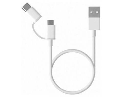 CABLE USB XIAOMI MI 2-IN-1 CABLE MICRO USB TP TIPO C 100CM BLANCO
