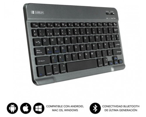 TECLADO TABLET SUBBLIM SMART BT KEYBOARD GREY