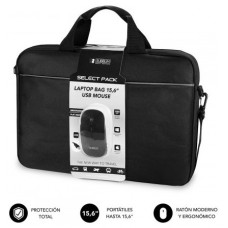 PACK MALETIN RATON SUBBLIM LAPTOP BAG 15,6"+ MOUSE USB