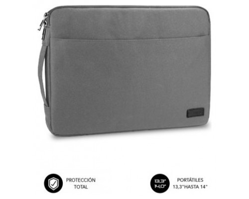 FUNDA PORTATIL SUBBLIM URBAN LAPTOP SLEEVE 13,3-14" GREY