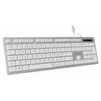 TECLADO USB SUBBLIM WIRED ERGO KEYS SILENT FLAT HQ SILVER USB