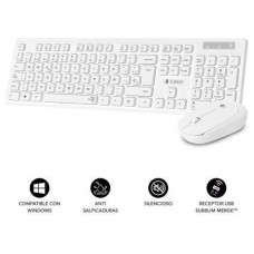 COMBO TECLADO RATON SUBBLIM BUSINESS SLIM SILENCIOSO INALAMBRICO 2.4G B