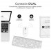 COMBO TECLADO RATON SUBBLIM DUAL PRESTIGE EXTENDIDO PLATA/BLANCO