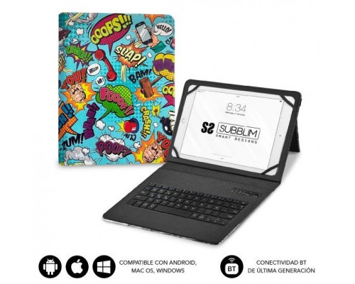 FUNDA TABLET SUBBLIM KEYTAB PRO BT TRENDY COMIC