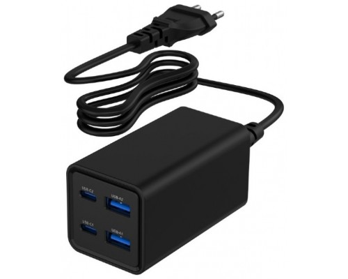 CARGADOR RAPIDO GEMBIRD USB POWERDELIVERY GAN DE 4 PUERTOS 65 W NEGRO-DI4 CARGADOR RAPIDO GEMBIRD USB POWERDELIVERY GAN DE 4 PUERTOS 65 W NEGRO