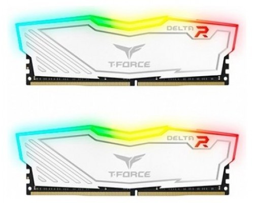 DDR4 TEAMGROUP T-FORCE DELTA RGB 8GB X2 3600 BLANCO