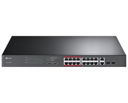 SWITCH TP-LINK 16 PUERTOS 100MBP + 2 PUERTOS GB UNMANAGED