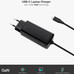 CARGADOR TOOQ PORTATIL GAN USB-C PD 100W CUBICO NEGRO