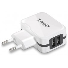 CARGADOR PARED USB TOOQ TQWC-11S02WT 2xUSB 3.4 BLANCO