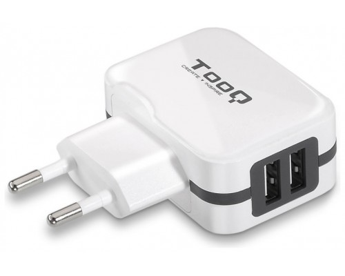 CARGADOR PARED USB TOOQ TQWC-11S02WT 2xUSB 3.4 BLANCO