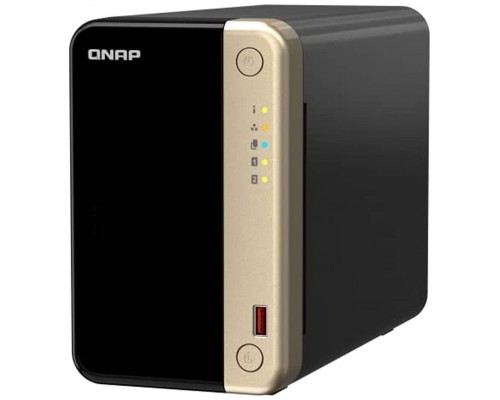 QNAP TS-264 NAS TORRE ETHERNET NEGRO ORO N5095