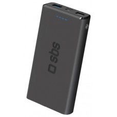 POWERBANK SBS 10.000 mAh 2x USB 2.1 A NEGRO