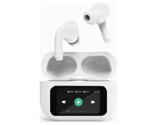 AURICULARES GEMBIRD TWS-LCD-ANC-01-W BLANCO BT