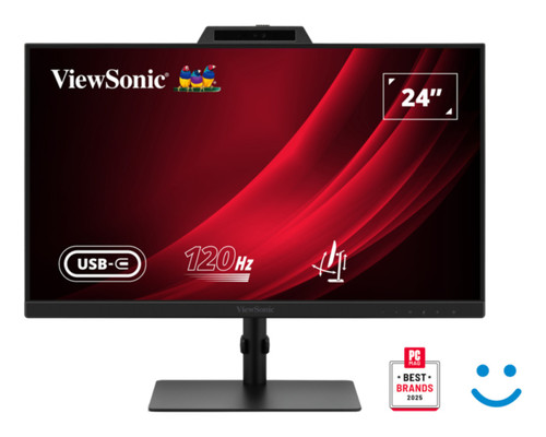 MONITOR VIEWSONIC 24" VG2441V FHD 120Hz IPS HDMI DDP WCAM USB USB-C MULTI AJUST