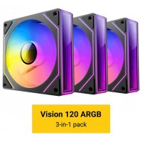 VENTILADOR CPU ANTEC VISION ARGB 3X VENT 120MM RGB NEGRO
