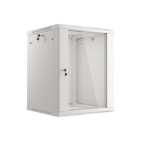 ARMARIO LANBERG MURAL RACK 19" 15U 600X600 FLAT PACK GRIS PUERTA CRISTAL